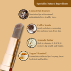 Chocolate and Coffee Lip Scrub | Natural Butters & Cocoa Fruit Extracts