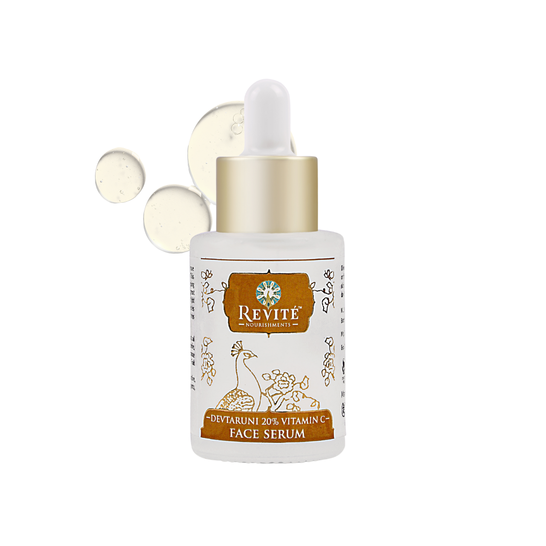 Devtaruni 20% Vitamin Face Serum | Kakadu Plum, Rosehip & Grape Fruit Extract | Gluthathione | 30ml