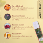 Instant Under Eye Gel | Carrot & Beetroot Extract | Silicon Free | Natural Vit C | 50gm