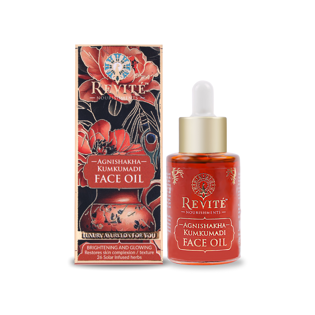 Agnishakha Kumkumadi Face Oil | Made with Solar Infusion | 26 Ayurvedic Herbs | 30ml