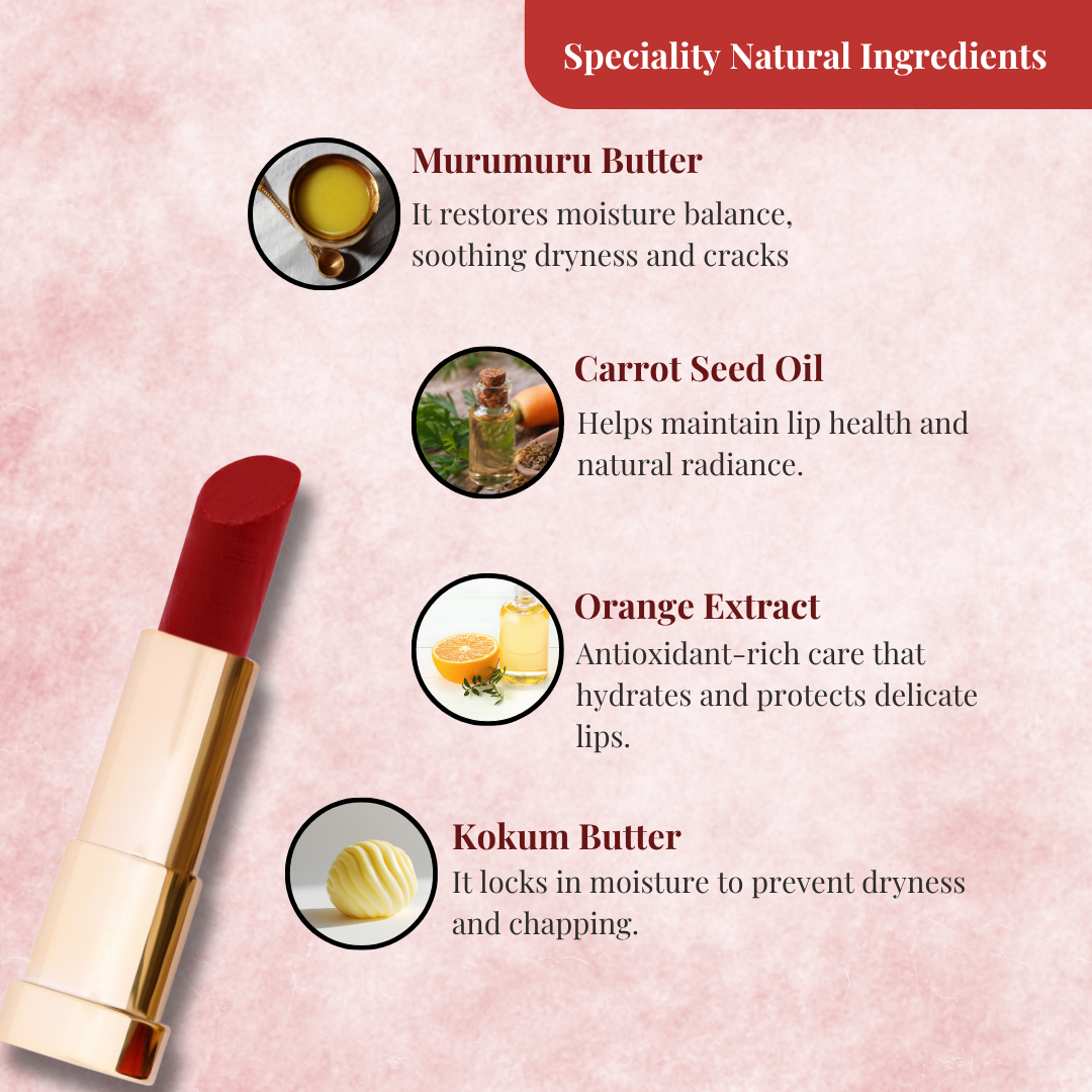 Narangam Orange Lip Balm | Natural Butters & Carrot Seed Oil