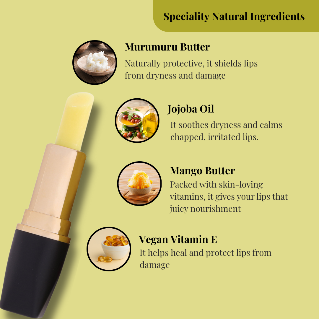 Astrocaryum Murumuru Seed Lip Butter | Natural Butters & Jojoba Oil