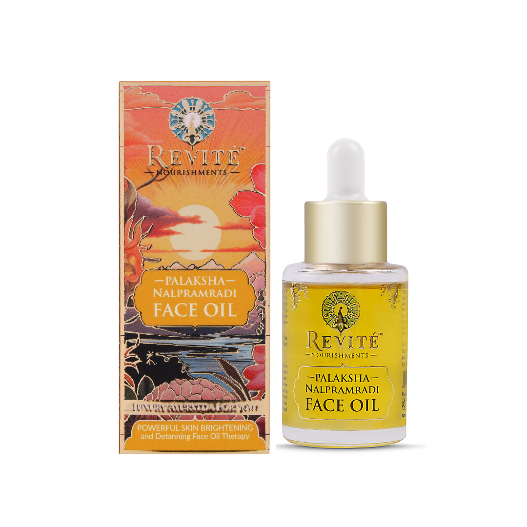 Palaksha Nalpramadi Face Oil | Detans, Brightens | Repairs Skin Barrier | Solar Fusion | 30ml
