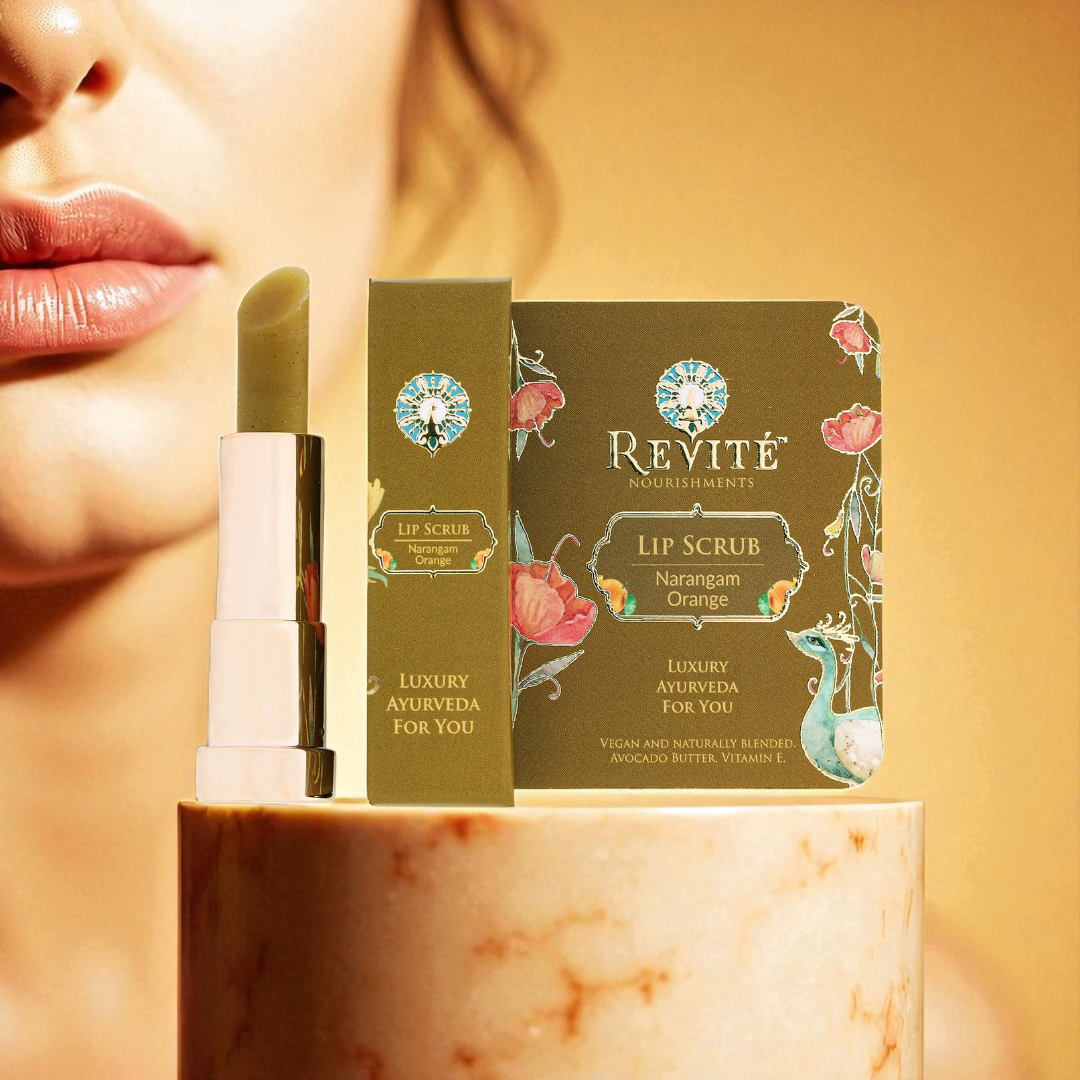 Narangam Orange Lip Scrub | Avocado Butter, Vegan Vit E and Orange Extract