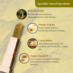 Narangam Orange Lip Scrub | Avocado Butter, Vegan Vit E and Orange Extract