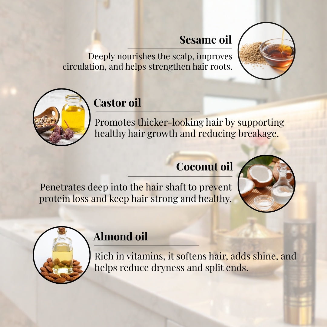 Hair Oil Khalitya Nirvanam | Natural Hair Therapy, Strength & Nourish, Scalp & Hair Care | 200ml