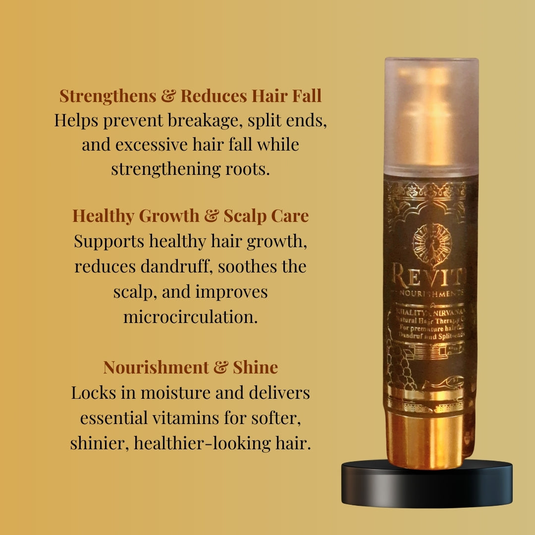 Hair Oil Khalitya Nirvanam | Natural Hair Therapy, Strength & Nourish, Scalp & Hair Care | 200ml