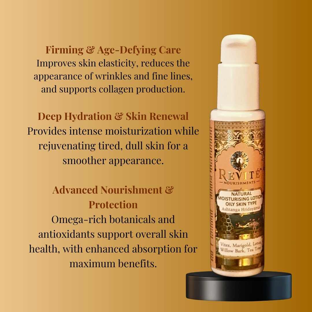 Natural Moisturising Lotion | Oily Skin Care | Ashtanga Hridayama | 100 ml