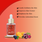 Palakya Brightening Slummy Face Serum | Beetroot Powder, Salucylic Acid, natural Vit C | Hydrating & Brightening | 30ml