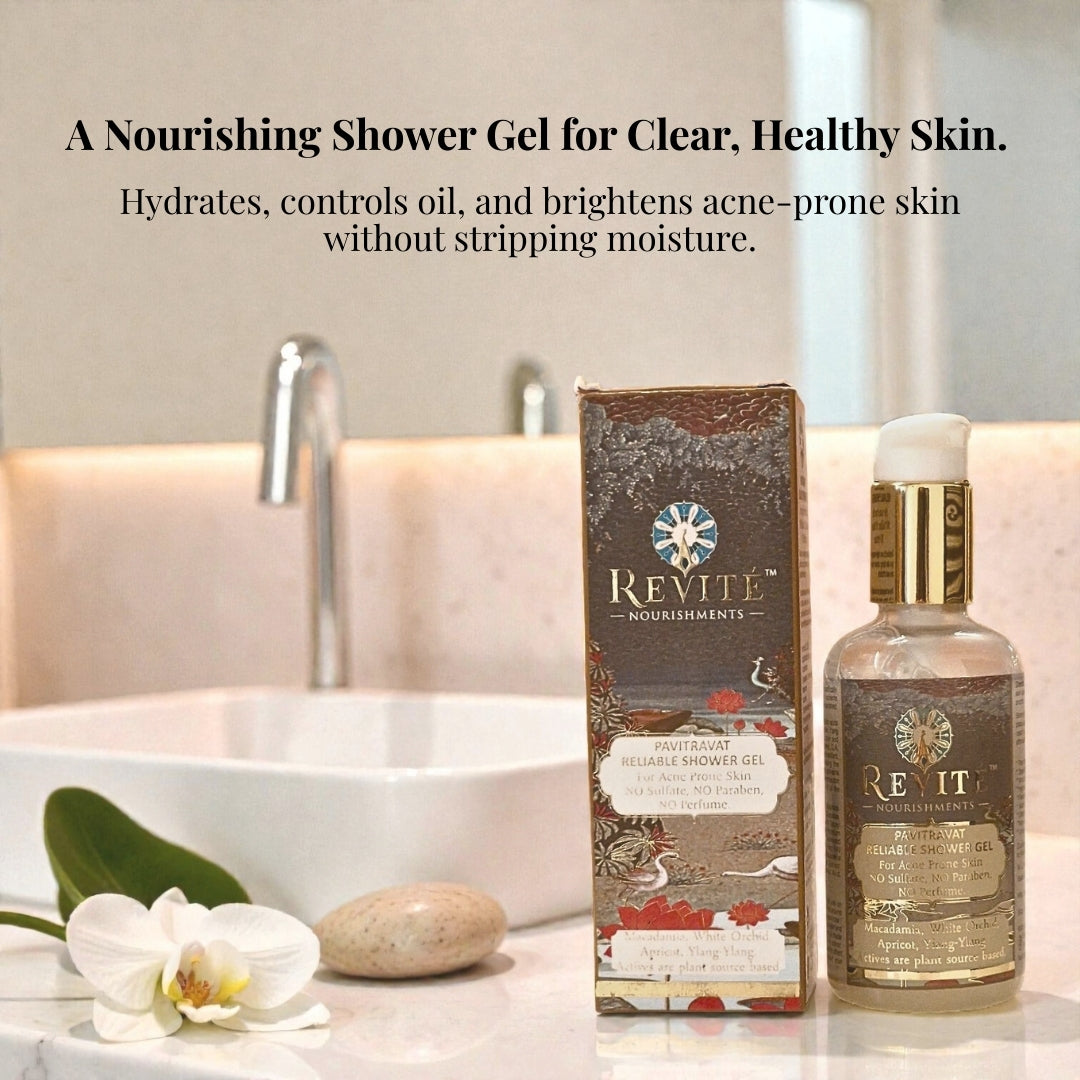 Shower Gel Pavitravat Reliable | For Acne-Prone Skin | No Sulfate, No Paraben, No Perfume | 200 ml