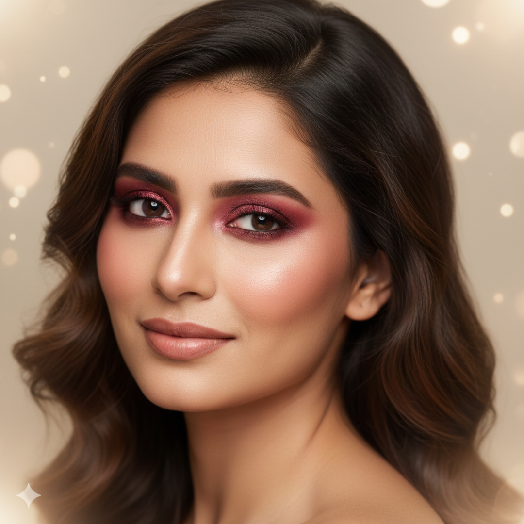 Wine Red Glitter Shimmer