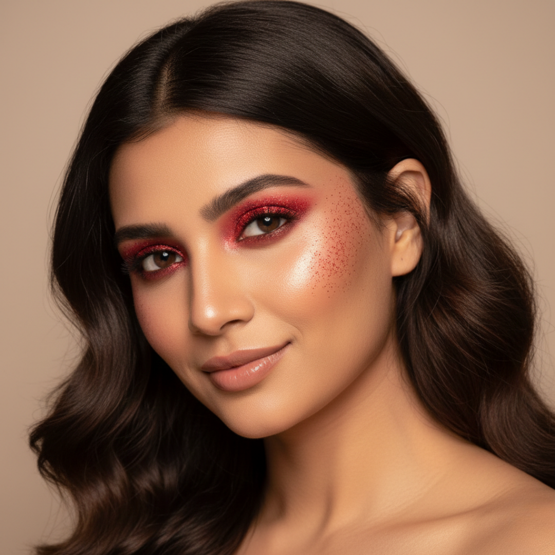 Reddish Glitter Shimmer