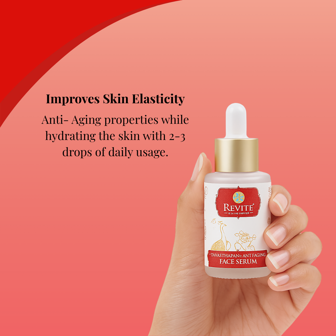 Vayasthapana Anti-Ageing Face Serum | Hydrates & Brightens | 20% Niacinamide | 30ml