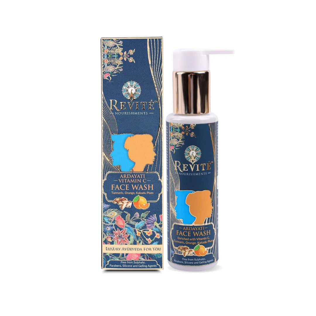 Ardayati Vitamin C Face Wash | Turmeric, Orange & Kakdu Plum | Eco-Cert Surfactants and Foaming Agents | 100ml