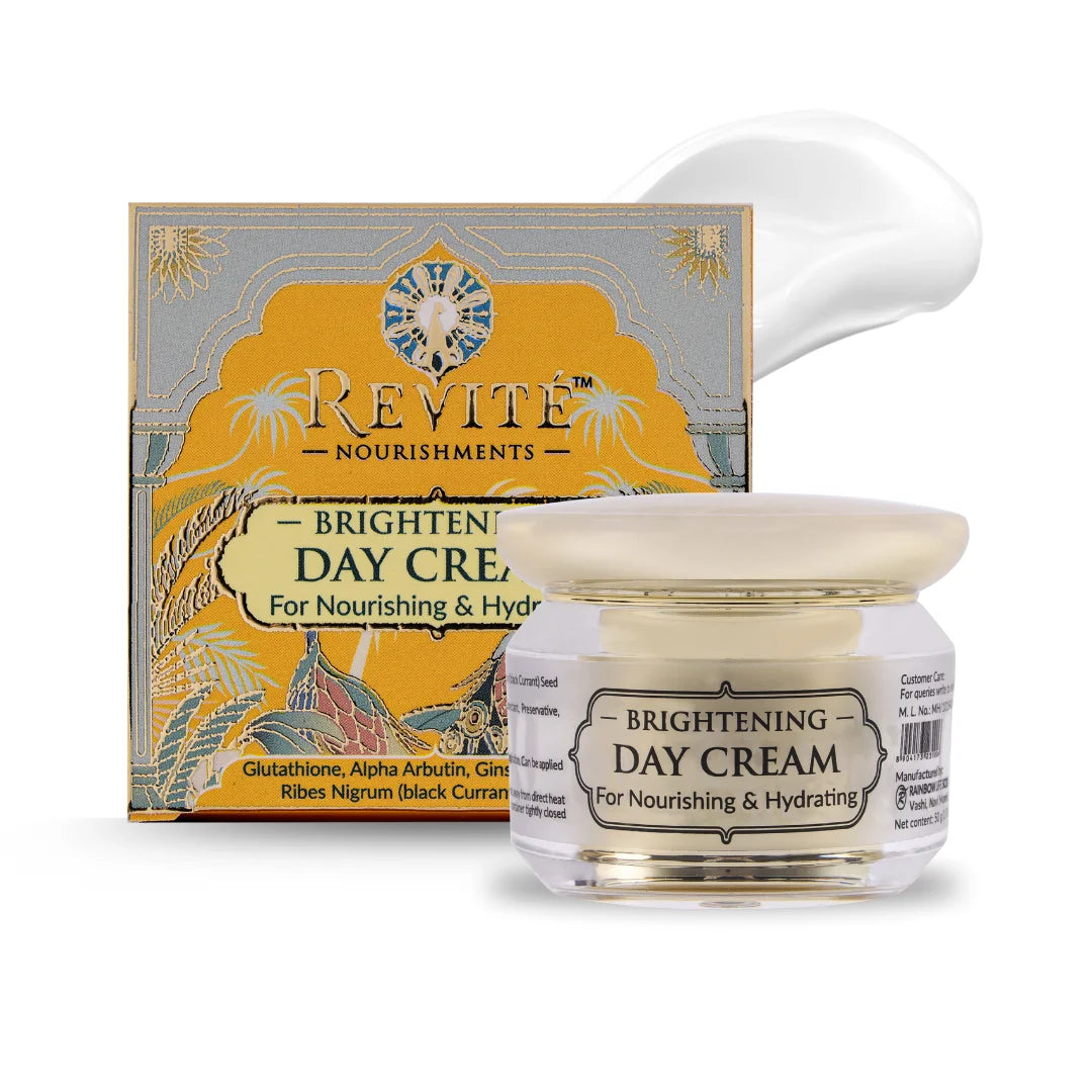 Brightening Day Cream | Eco Certified Black Currant Seed Oil, Ginseng Root Extract | 50gm