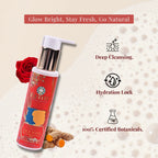 Chandana Ubtan Face Wash | Rakta Chandan, Rose,Turmeric, Saffron | Eco-Cert Surfactant and Foaming Agents | 100ml