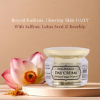 Kesarvarna Natural Day Cream | Saffron, Lotus Seed and Rosehip Extracts | 50gm