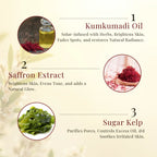 Kumkumadi Night Cream | 30 Solar Infused herbs in Kumkumadi Oil | Natural Butters & Essential Oils | COSMOS Certified Emulsifiers | 50gm