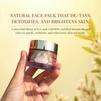 Old Rose Clay Natural Face Pack | Eco-Cert Old Rose Clay | Coffee, Neem, Clove Oil & Rose Extarct | 50mg