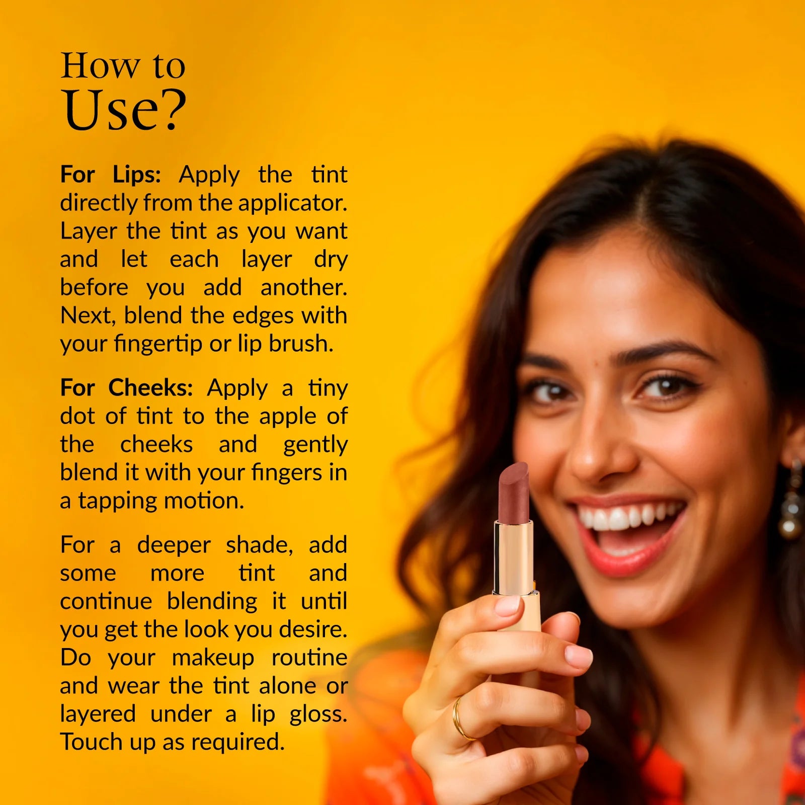 Reddish Shimmer Lip and Cheek Tint