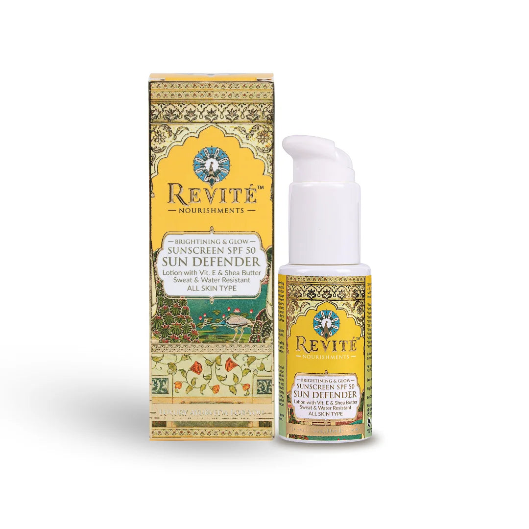 Sun Defender Sunscreen | SPF 50 PA++++ | Sunflower Oil , Shea Butter| Eco-Certified Zinc Oxide | 50ml