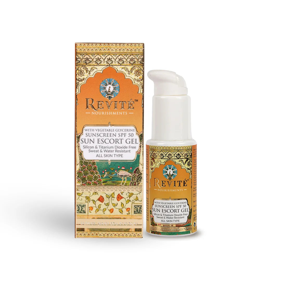 Sun Escort Gel Sunscreen SPF 50 PA++++ | natural Glutathion | Eco Cert Zinc Oxide | Free from Titanium Dioxide | 50ml