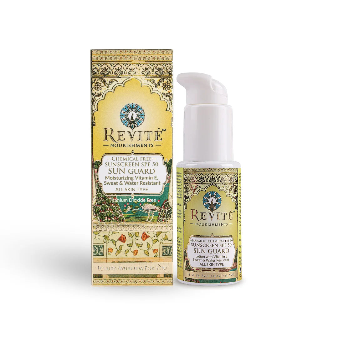 Sun Guard Cream | Sunscreen SPF 50 PA++++ | Glutathione & Eco Certified Zinc Oxide | 50ml